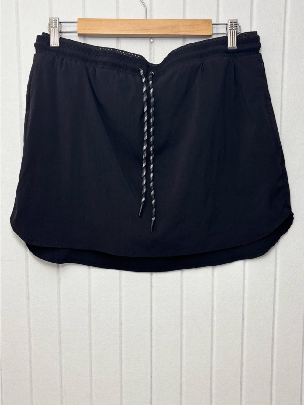 Members Mark Athletic Black Drawstring Skort‎ with Elastic Waist Size XL